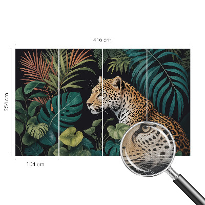 Otroška fototapeta z motivom eksotičnega leoparda