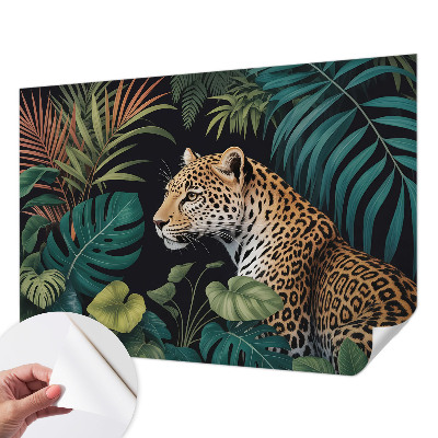 Otroška fototapeta z motivom eksotičnega leoparda