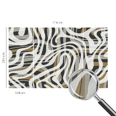 Fototapeta za otroško sobo z motivom abstraktnih črt