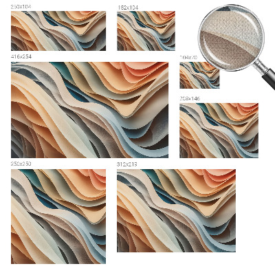 Samolepilna fototapeta z vzorcem valovitih oblik