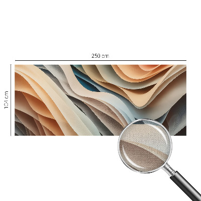 Samolepilna fototapeta z vzorcem valovitih oblik