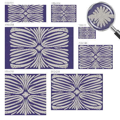 3D fototapeta s cvetlično simetrijo