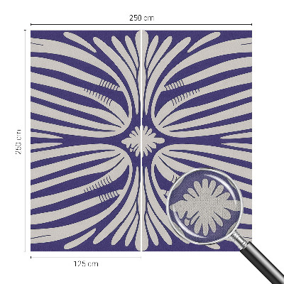 3D fototapeta s cvetlično simetrijo