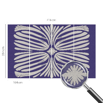 3D fototapeta s cvetlično simetrijo