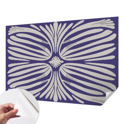 3D fototapeta s cvetlično simetrijo