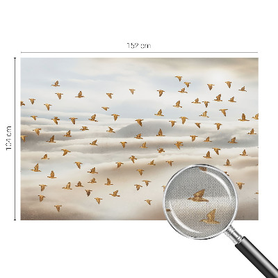 Otroška fototapeta z motivom ptic v letu