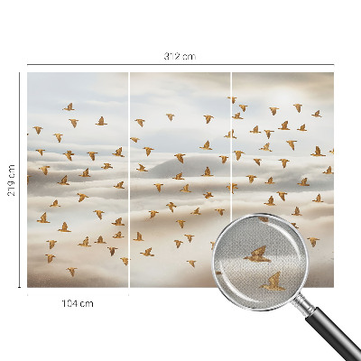 Otroška fototapeta z motivom ptic v letu