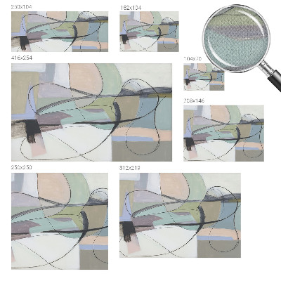Samolepilna fototapeta za dnevno sobo Pastelne črte