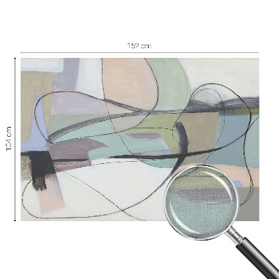 Samolepilna fototapeta za dnevno sobo Pastelne črte