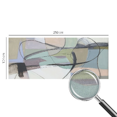 Samolepilna fototapeta za dnevno sobo Pastelne črte