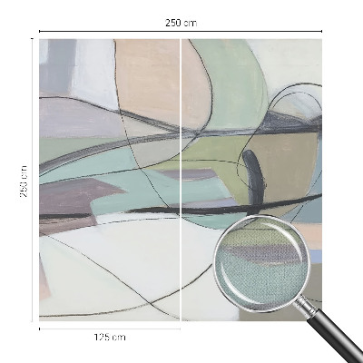 Samolepilna fototapeta za dnevno sobo Pastelne črte