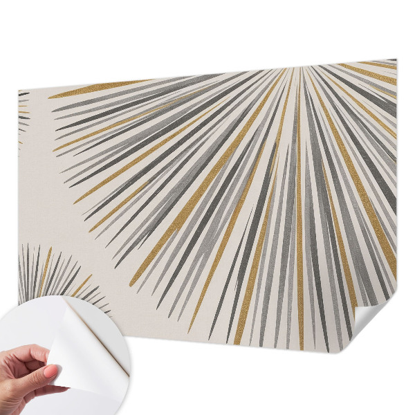 Samolepilna fototapeta za spalnico z geometrijnim motivom ventilatorjev