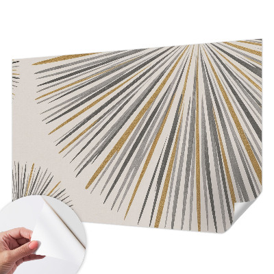 Samolepilna fototapeta za spalnico z geometrijnim motivom ventilatorjev