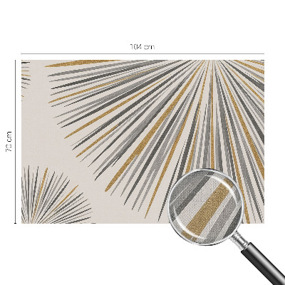 Samolepilna fototapeta za spalnico z geometrijnim motivom ventilatorjev