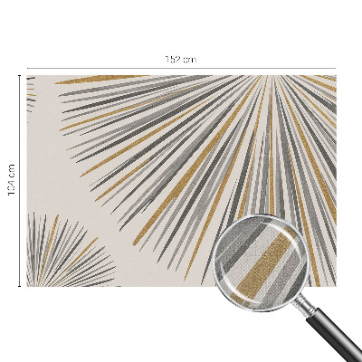 Samolepilna fototapeta za spalnico z geometrijnim motivom ventilatorjev