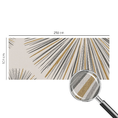 Samolepilna fototapeta za spalnico z geometrijnim motivom ventilatorjev