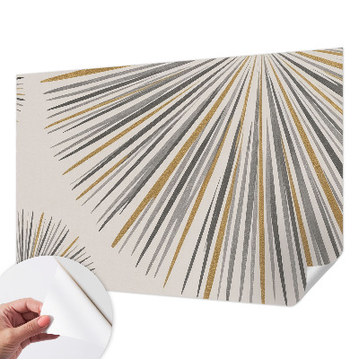 Samolepilna fototapeta za spalnico z geometrijnim motivom ventilatorjev