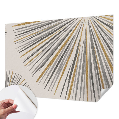 Samolepilna fototapeta za spalnico z geometrijnim motivom ventilatorjev
