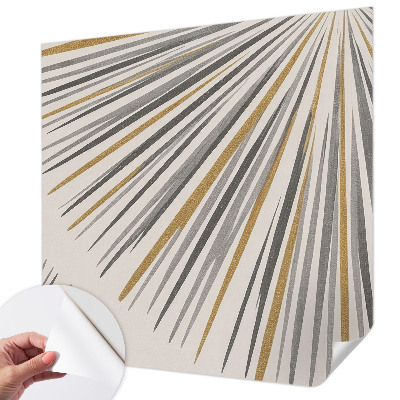 Samolepilna fototapeta za spalnico z geometrijnim motivom ventilatorjev