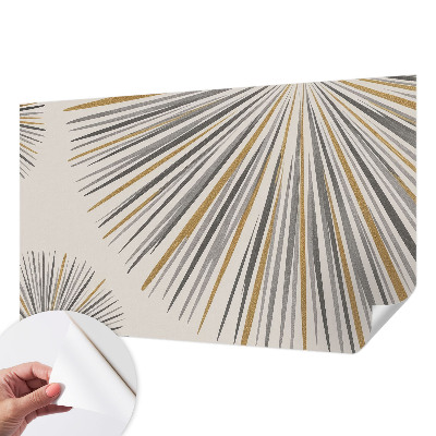 Samolepilna fototapeta za spalnico z geometrijnim motivom ventilatorjev