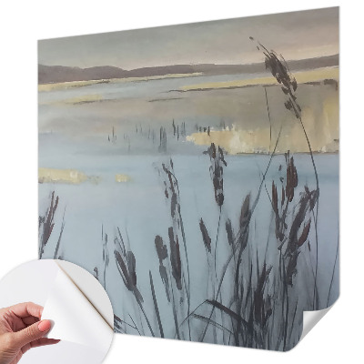 Samolepilna fototapeta za spalnico z motivom mirnega jezera
