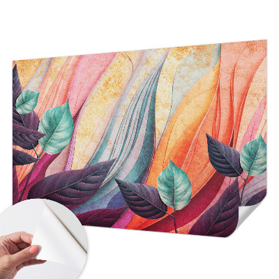 Samolepilna fototapeta za spalnico Abstraktni listi