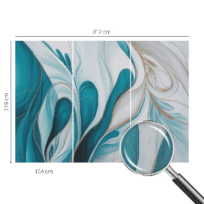 3D fototapeta z vzorci tekočin
