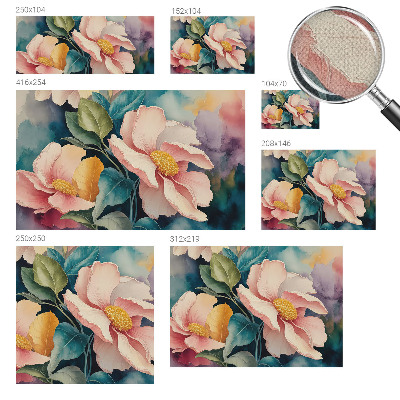 Samolepilna fototapeta za dnevno sobo Cvetlična eleganca