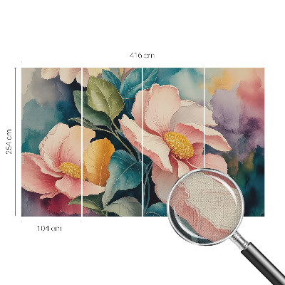 Samolepilna fototapeta za dnevno sobo Cvetlična eleganca