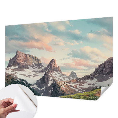 Samolepilna fototapeta z motivom gorske panorame