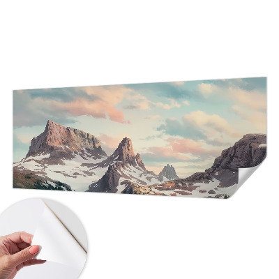 Samolepilna fototapeta z motivom gorske panorame