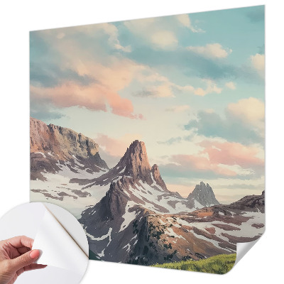 Samolepilna fototapeta z motivom gorske panorame