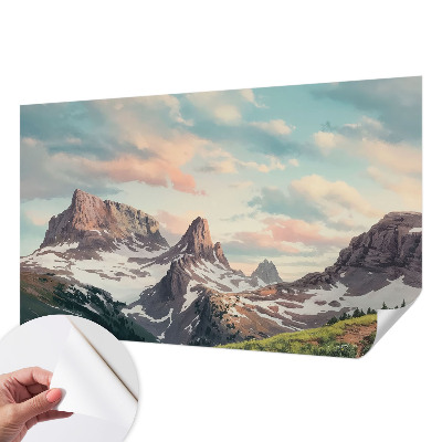 Samolepilna fototapeta z motivom gorske panorame