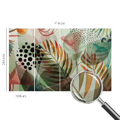 Samolepilna fototapeta za spalnico Abstraktni listi