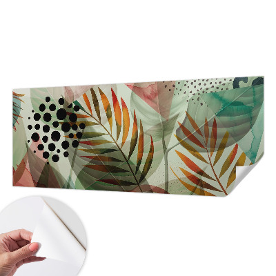 Samolepilna fototapeta za spalnico Abstraktni listi