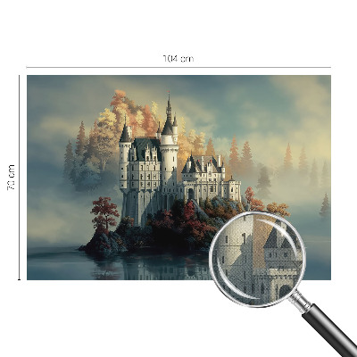 Samolepilna fototapeta za dnevno sobo Pravljični grad