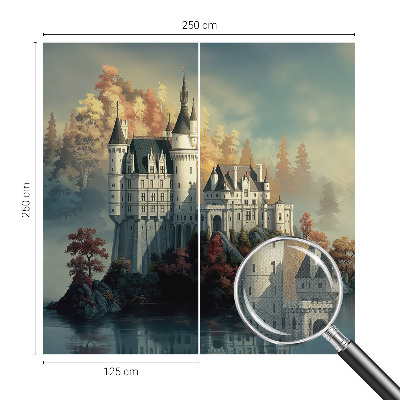 Samolepilna fototapeta za dnevno sobo Pravljični grad
