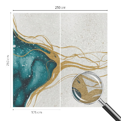 3D fototapeta Turkizne črte