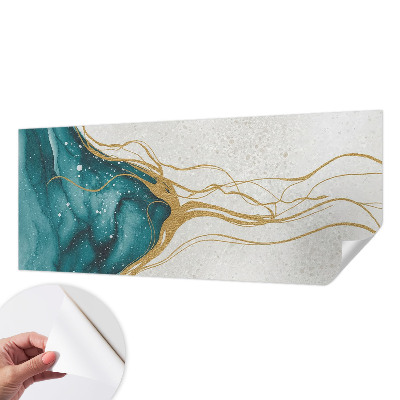 3D fototapeta Turkizne črte