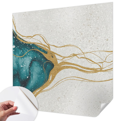 3D fototapeta Turkizne črte