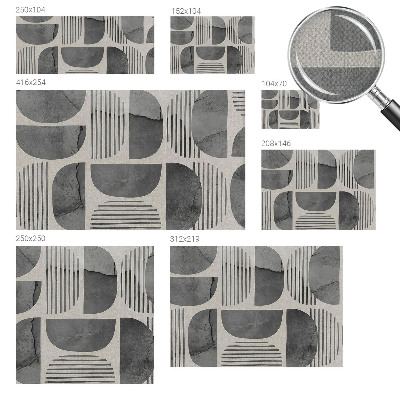 Samolepilna fototapeta za dnevno sobo Geometrijske oblike