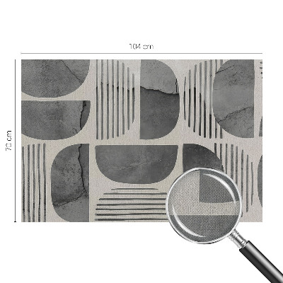 Samolepilna fototapeta za dnevno sobo z motivom geometrijskih oblik