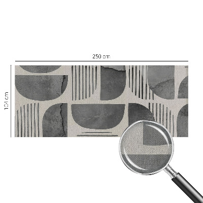 Samolepilna fototapeta za dnevno sobo z motivom geometrijskih oblik