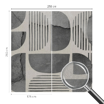 Samolepilna fototapeta za dnevno sobo Geometrijske oblike