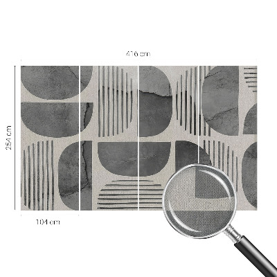 Samolepilna fototapeta za dnevno sobo Geometrijske oblike
