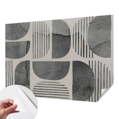 Samolepilna fototapeta za dnevno sobo z motivom geometrijskih oblik