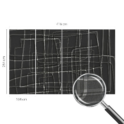 Samolepilna fototapeta za spalnico z motivom abstraktnih črt