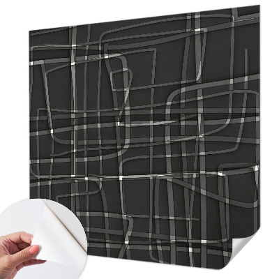 Samolepilna fototapeta za spalnico z motivom abstraktnih črt