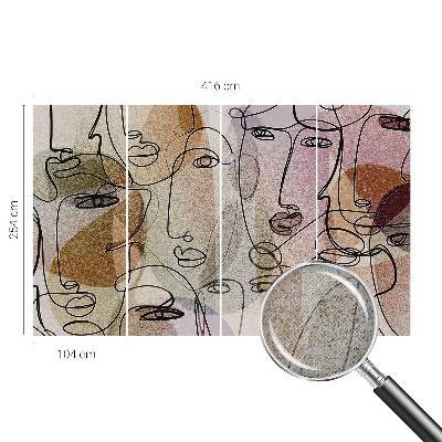 Fototapeta za otroško sobo Linearne ploskve