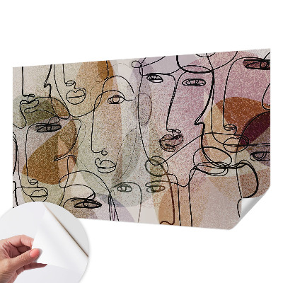 Fototapeta za otroško sobo z motivom linearnih ploskev
